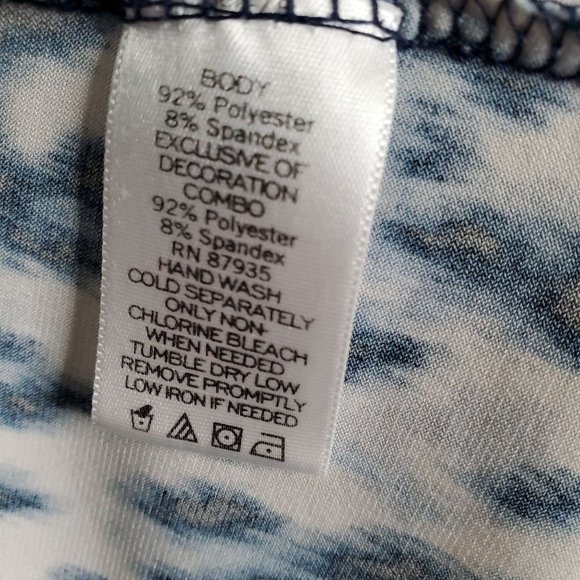 Susan Graver Size XL Top Leopard Print Dotted Liquid Jersey Knit Scoop Neck - Picture 7 of 8